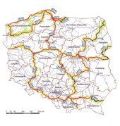 Planowana sieć narodowych i międzynarodowych tras rowerowych 